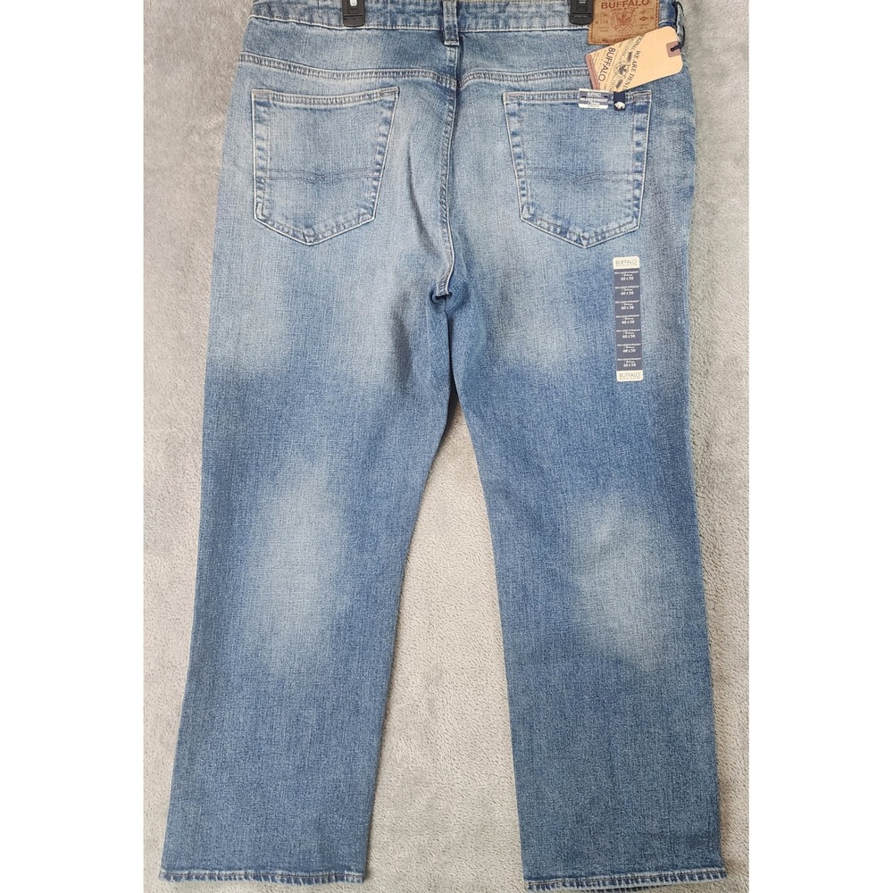 Buffalo David Bitton Driven Jeans Mens 40x30 Blue Relaxed Straight Leg Casual - Picture 2 of 15